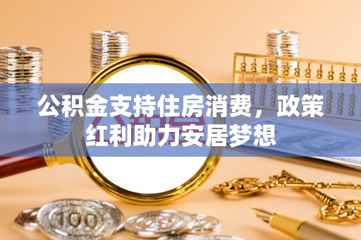 信赖公积金支持住房消费，政策红利助力安居梦想