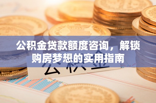 信赖公积金贷款额度咨询，解锁购房梦想的实用指南