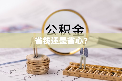 信赖省钱还是省心？